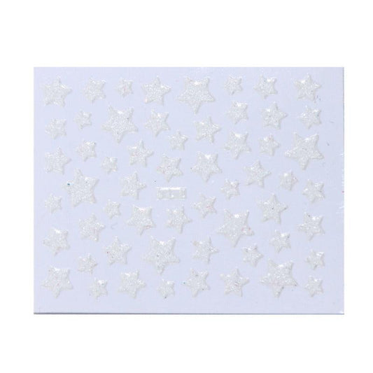 Glitter Star Nail Art Stickers Self Adhesive Nail Decals