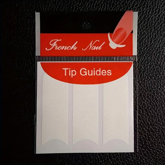 French Manicure Nail Stickers DIY Decoration Stencil Tools