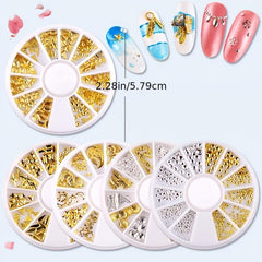 3D Alloy Nail Charms with Storage Container