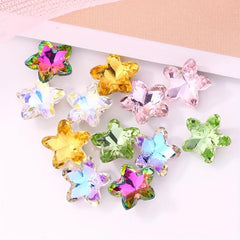 Starfish Rhinestones Nail Bling Crystal Gemstones Glass Pointed Back Nail Art