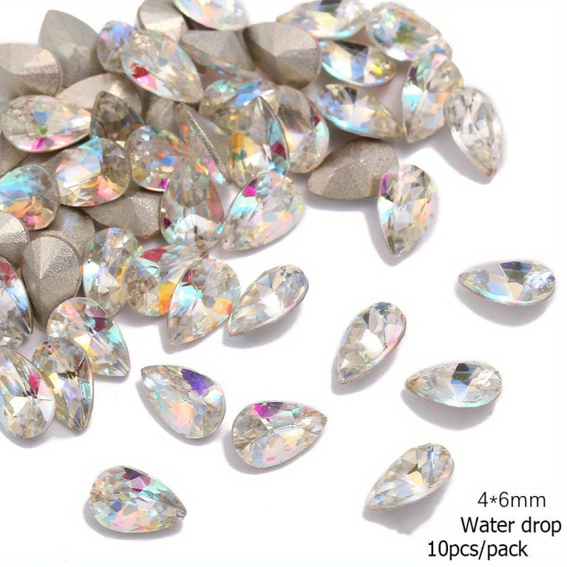 Crystal Glass Nail Art Gemstones Mixed Shapes