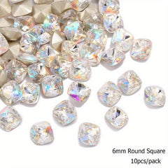 Crystal Glass Nail Art Gemstones Mixed Shapes