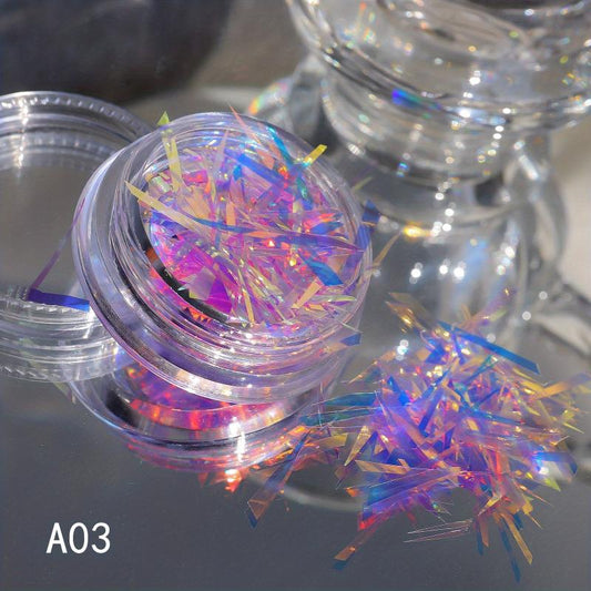 Holographic Nail Sequins Glitters Set