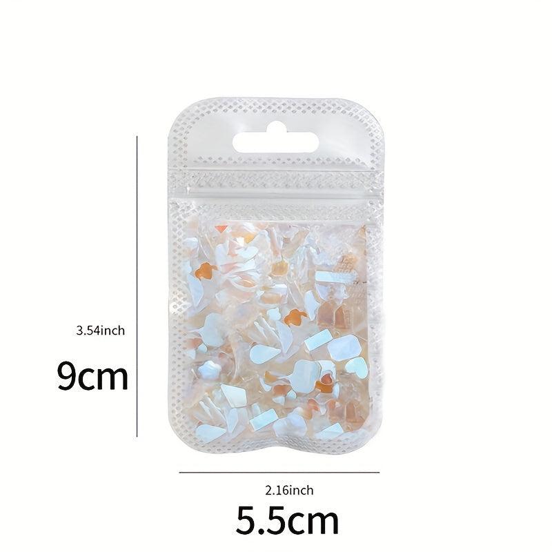 100Pcs Aurora Glass Crystal Nail Art Rhinestones Nail Gems Flat Back Stones
