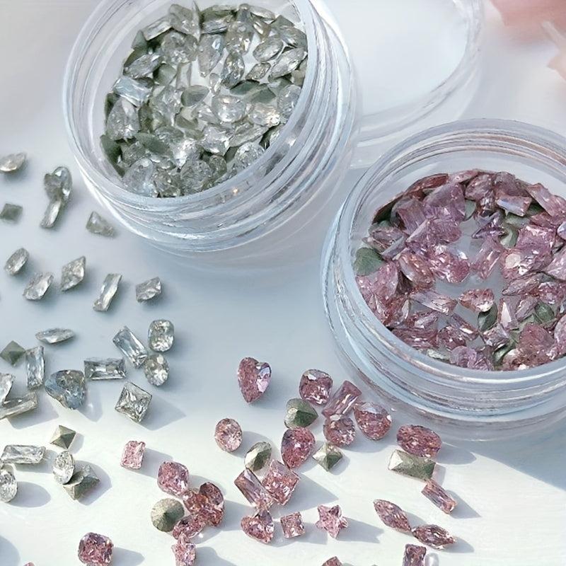 Iridescent Nail Art Rhinestones Zircon Gemstones DIY Accessories
