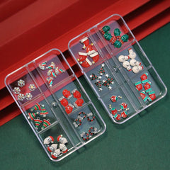 Christmas Nail Art Charms 3D Mixed Shapes with Rhinestones