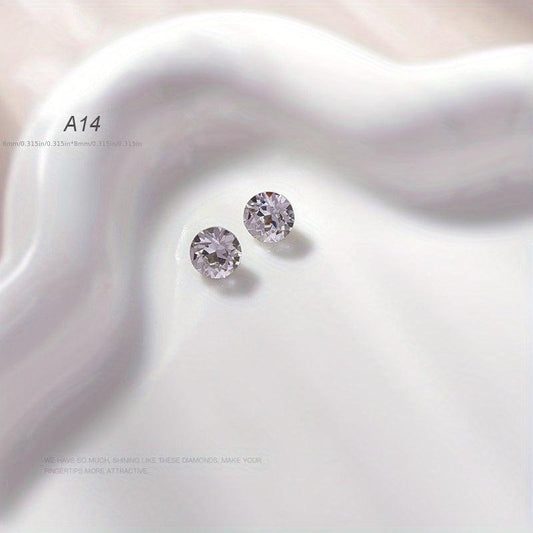 10pcs High End Rhinestones Crystal Glass Nail Art Gemstones