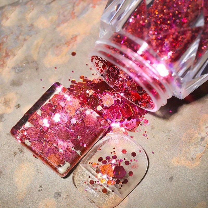 Hexagon Glitter Sequins Mermaid Flake Nail Art