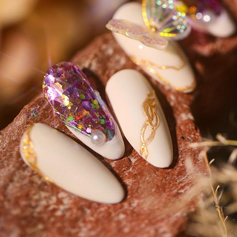 Hexagon Glitter Sequins Mermaid Flake Nail Art