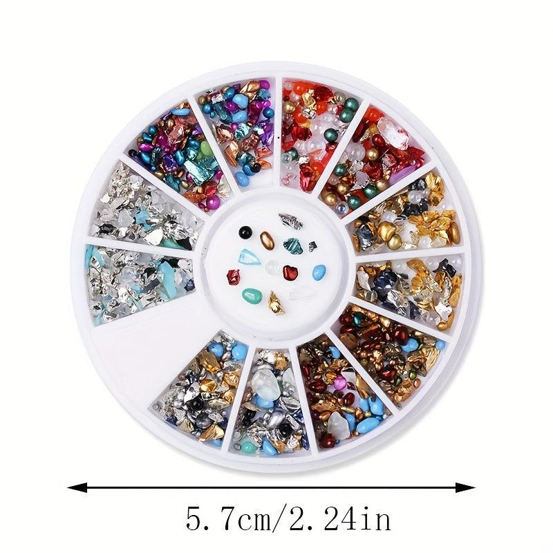 1box Sparkling Rhinestone Nail Art Charms for DIY Crafts