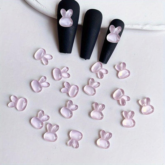 Easter Jelly Bunny Nail Charms 3D Decor
