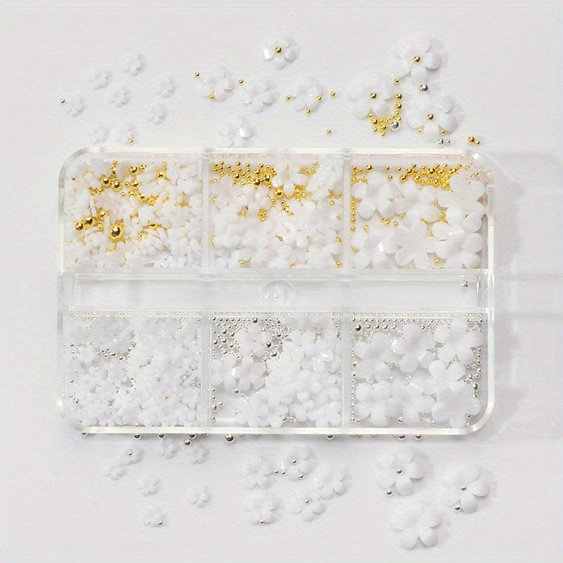 Resin Flower Nail Art Charms Colored Flower Nail Art Stickers