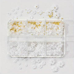 Resin Flower Nail Art Charms Colored Flower Nail Art Stickers
