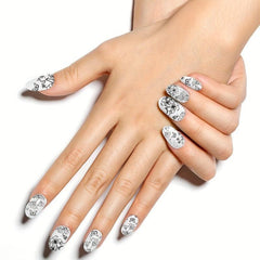 Self Adhesive Flower Nail Art Decals for DIY Manicure