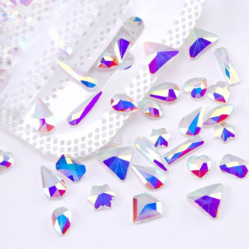 50pcs Nail Rhinestones Flat Back Crystal Diamonds for Nail Art and Jewelry