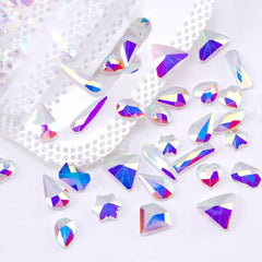 50pcs Nail Rhinestones Flat Back Crystal Diamonds for Nail Art and Jewelry