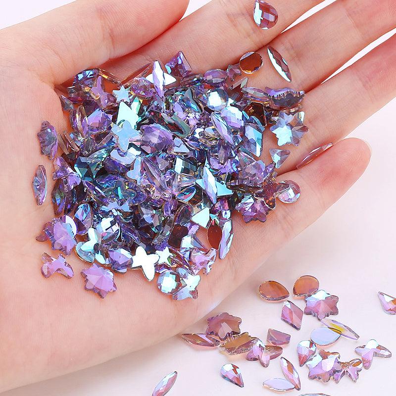 50pcs Nail Rhinestones Flat Back Crystal Diamonds for Nail Art and Jewelry