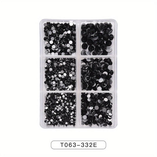AB Crystal Mixed Size Nail Rhinestones 3D Decoration