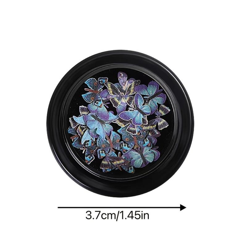 3D Resin Butterfly Nail Art Decor Mixed Shape DIY Manicure Supplies