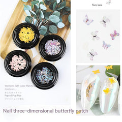 3D Resin Butterfly Nail Art Decor Mixed Shape DIY Manicure Supplies