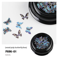 3D Resin Butterfly Nail Art Decor Mixed Shape DIY Manicure Supplies