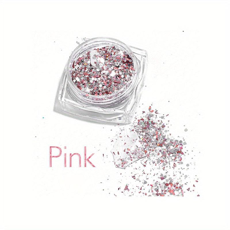 Holographic Nail Art Glitter Sequins Shell Silces Nail Flakes 1g