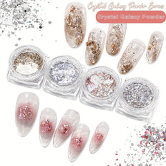 Holographic Nail Art Glitter Sequins Shell Silces Nail Flakes 1g