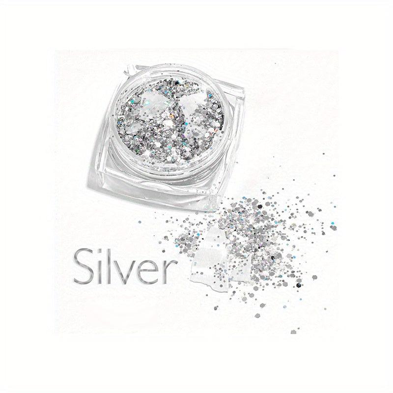 Holographic Nail Art Glitter Sequins Shell Silces Nail Flakes 1g
