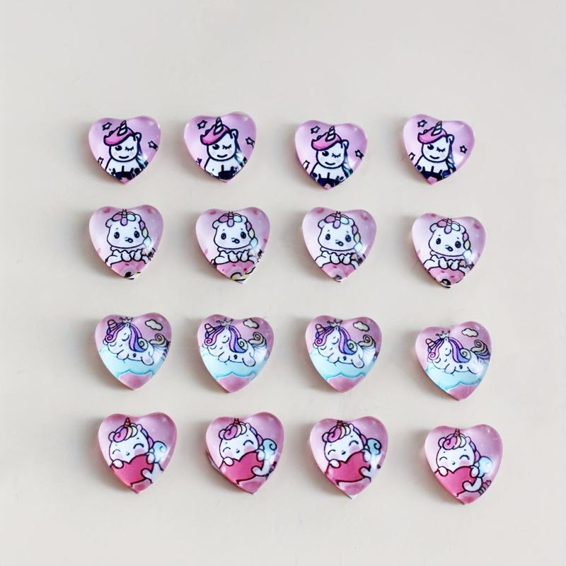 30pcs 3D Crystal Heart Nail Art Charms for Weddings and DIY Nail Art