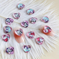 30pcs 3D Crystal Heart Nail Art Charms for Weddings and DIY Nail Art