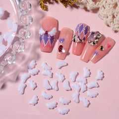 3D Angel Wings Nail Charms Resin Wing Nail Art Charms For Nails DIY