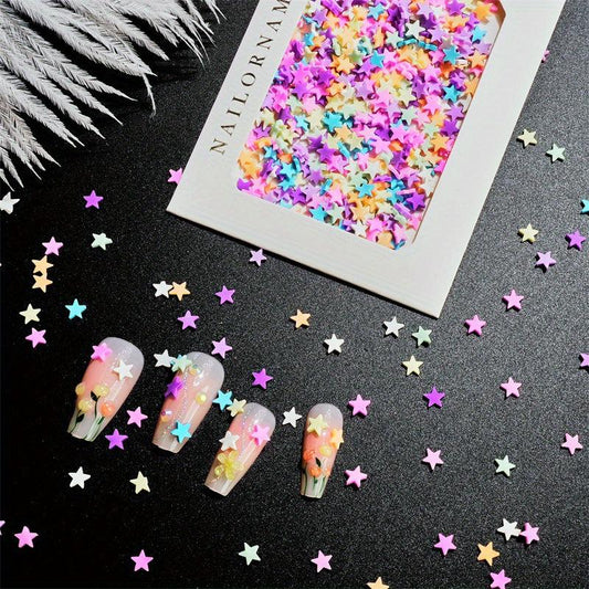 500 pcs Colorful Nail Art Charms 3D Studs for Summer Decoration