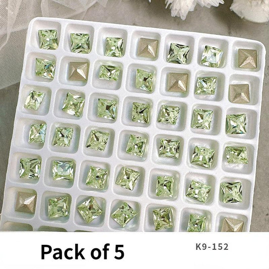 Nail Art Decorations Gem Rhinestones Green