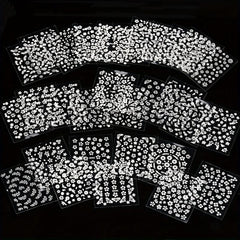 30pcs Self Adhesive Flower Nail Art Stickers - Nail Art Decals for DIY or Salons