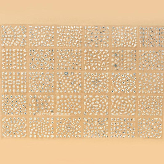 3D Drop Glue Craft and Small Flowers Nail Art Stickers
