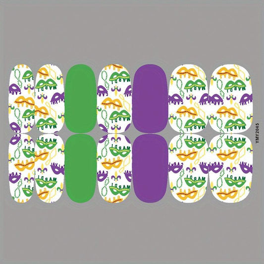 Waterproof Nail Art Decal Strips Full Wraps Self Adhesive Manicure Kits