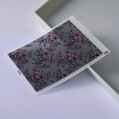 5D Embossed Rose Nail Art Stickers - Self Adhesive Nail Art Supplies