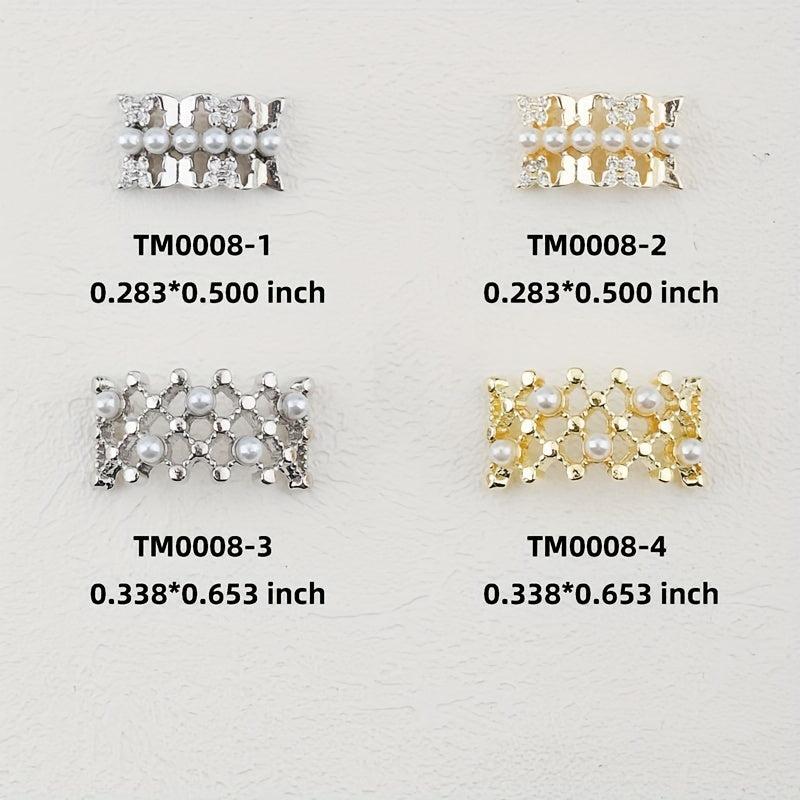Clear Crystal Charms For Nails Rhinestone 2 Pcs