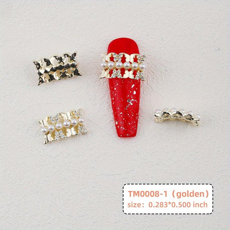 Clear Crystal Charms For Nails Rhinestone 2 Pcs