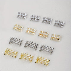 Clear Crystal Charms For Nails Rhinestone 2 Pcs