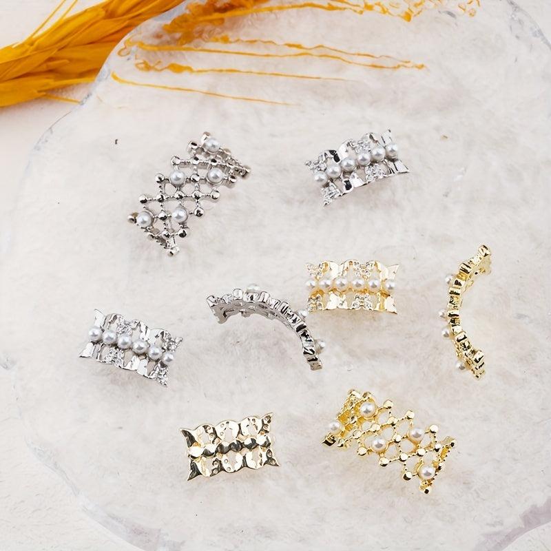 Clear Crystal Charms For Nails Rhinestone 2 Pcs