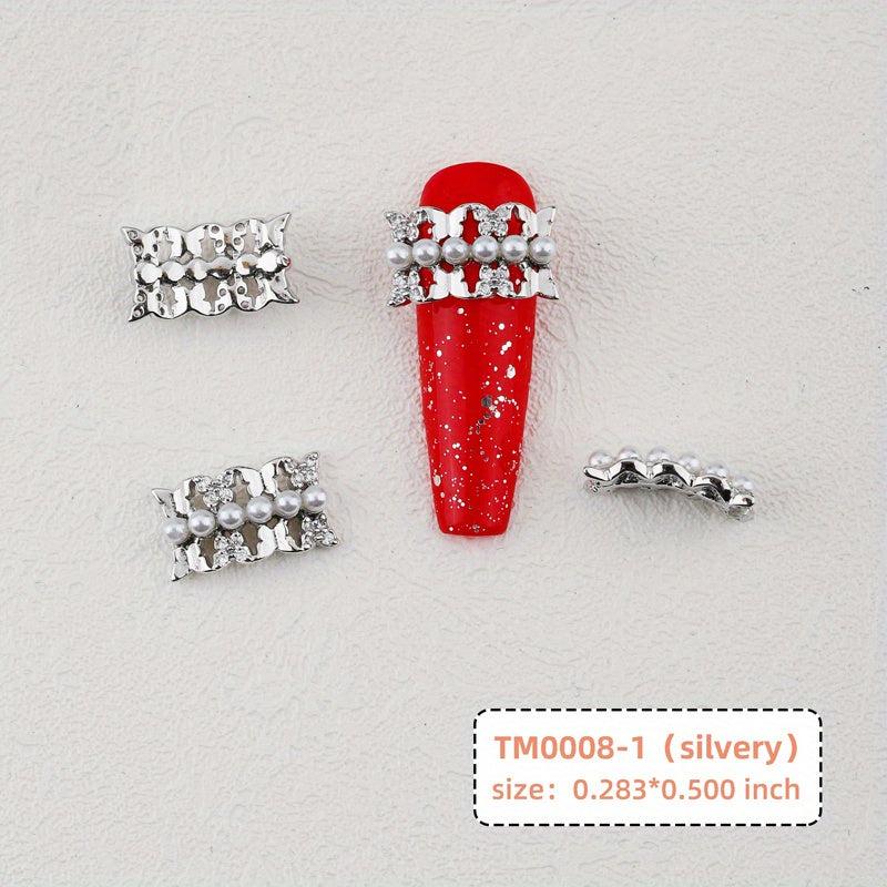Clear Crystal Charms For Nails Rhinestone 2 Pcs