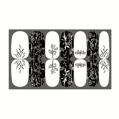 Colorful Full Cover Nail Decal Strips, Self-Adhesive Nail Art Decals