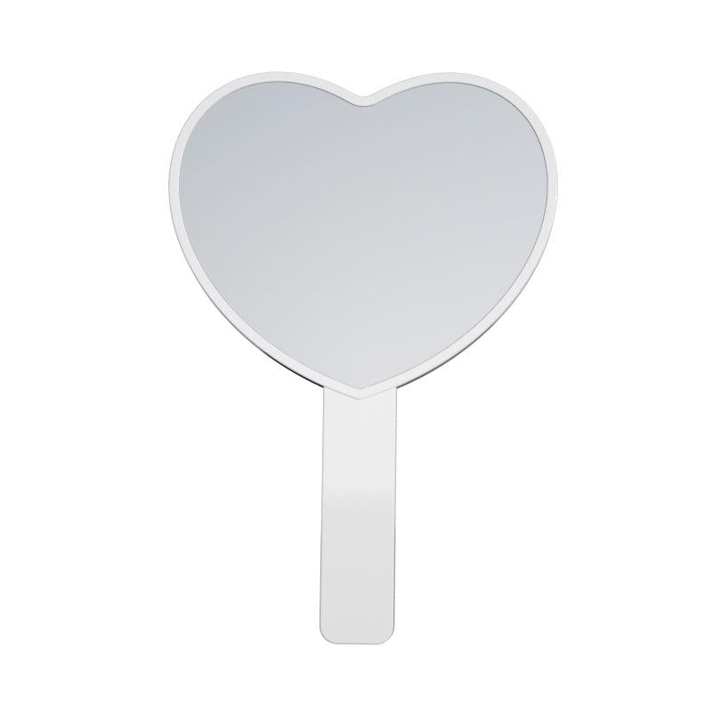 Heart Shaped Hand Held Makeup Mirror - Women's Beauty Essential