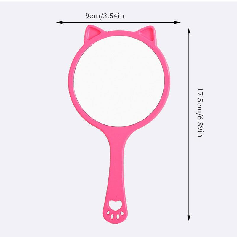 Adorable Hand Mirror Compact Portable Cosmetic Touch Up Mirror