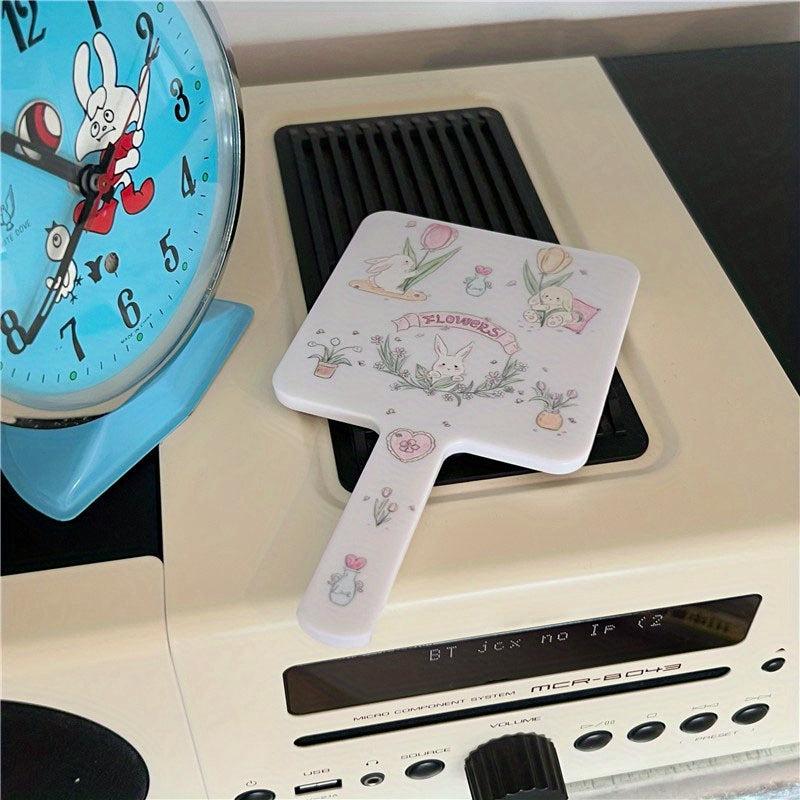 Portable Makeup Mirror Cartoon Animal Pattern Square Mirror