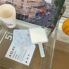 Portable Makeup Mirror Cartoon Animal Pattern Square Mirror