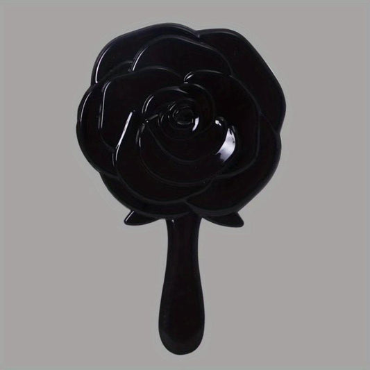 Vintage 3D Rose Handheld Mirror for Makeup & Skincare