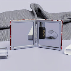 Portable Double Sided Makeup Mirror Pocket Size Travel Vanity Mirror