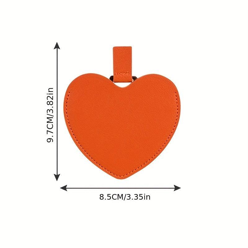 Heart Shaped Makeup Mirror Metal Ultra Thin Mini Vanity Mirror